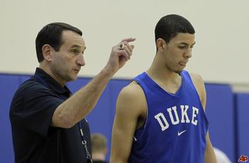 Coach K and Seth Curry