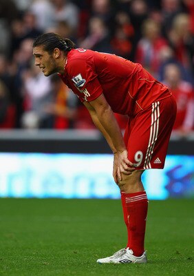 Andy Carroll will have been frustrated at his lack of action