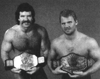 Scott Hall and Curt Hennig