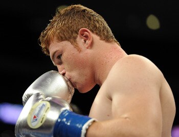 Saul Alvarez AKA "Canelo" AKA new hot kid on the 154 lb block.