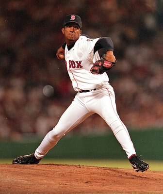 Pedro Martinez on the mound in the 1999 All-Star Game.