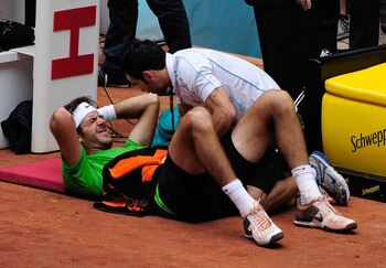 Del Potro injured in Estoril in 2011