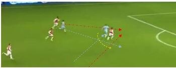 Djourou and Frimpong misjudge their runs