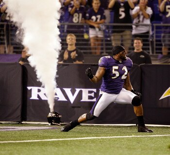 Lewis is the heart and the emotional leader of the Ravens great defense.