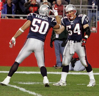Vrabel and Bruschi teamed up to win three Super Bowls.