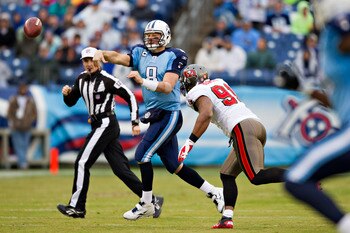 Hasselbeck got banged up which means more Locker!