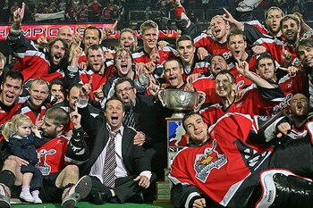The Roughnecks celebrate following their 2009 Champion's Cup win. (credit: Larry Palumbo)