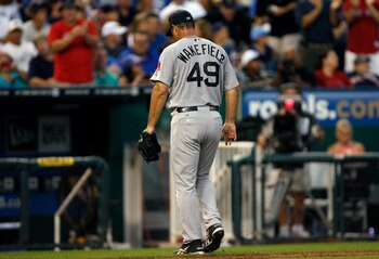 Wake is now a sub .500 pitcher.