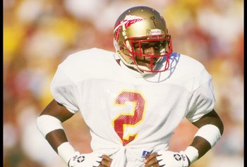 Deion Sanders sealed the 'Noles win over Auburn with an INT in the end zone on the game's final play