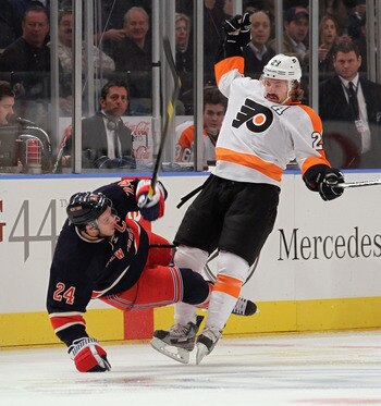 Claude Giroux has also been known to hit people fairly frequently.