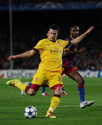 Van Persie, Arsenal vs Barcelona