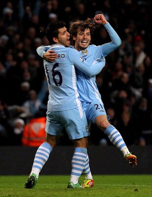 Aguero and Silva, Manchester City