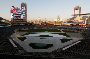 Citizens Bank Park is currently in "hockey mode" for the 2012 Winter Classic