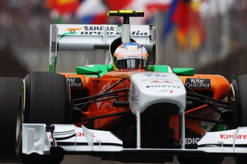 It can't not have a car number... where is it?  Car 15, Paul di Resta.