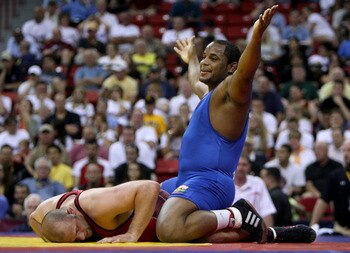 Daniel Cormier in his wrestling days.