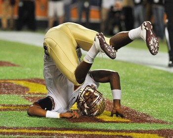 The image of Manuel on his back was a sight all too familiar for Seminole fans this season