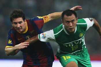 Leo Messi In China: FC Barcelona VS Beijing Guoan FC