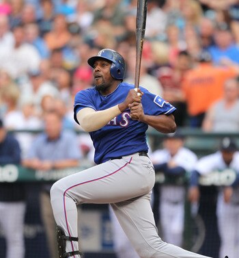 Known for a violent aggressive swing Guerrero also will be remembered for a fantastic arm in the outfield.