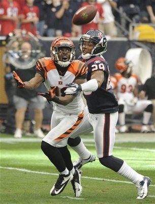 A.J. Green draws a pass interference on Texans SS Glover Quin...