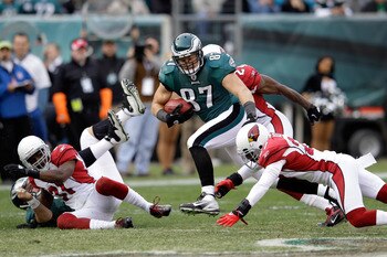 Celek has left tacklers in his wake all season.