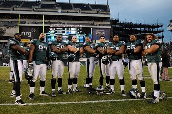 The defensive line's pass rushing was a joy to watch.
