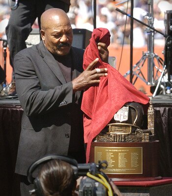 Jim Brown and the 1964 Championship Trophy