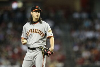 San Francisco Giants Starting Pitcher Tim Lincecum