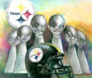 Steelers 6 Trophies