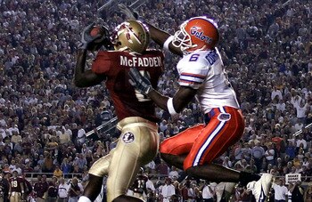 McFadden was considered to be the top corner in the class of 2000, and he enjoyed a standout career at FSU before moving on to the NFL