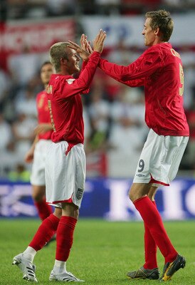 David Beckham and Peter Crouch have combined well for England in the past, could they team up together again at Stoke?