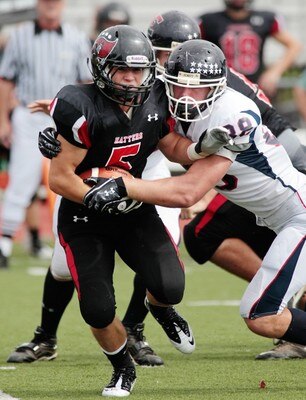 O'Donnell makes the tackle.
