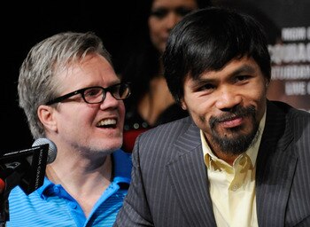 Freddie Roach and Manny Pacquiao prior to Pacquiao-Marquez III