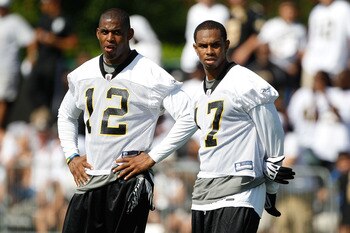 Either Marques Colston or Robert Meachem from the high-octane New Orleans offense would be a nice upgrade at wideout.