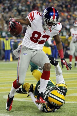 Giants wideout Mario Manningham had a touchdown grab against the 49ers in the NFC Championship.