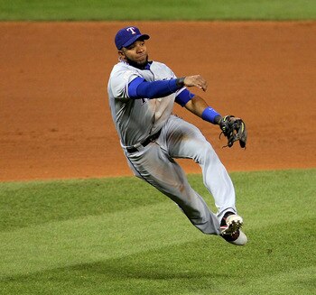 Elvis Andrus is a plus defender and is one of the reasons the Braves regret they traded for Mark Teixeira.