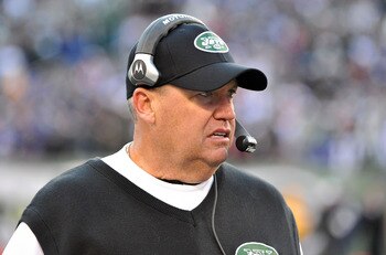 Jets' head coach Rex Ryan claims he wouldn't pursue Manning, but that's hard to believe