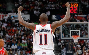 The Blazers acquired Jamal Crawford from the Hawks to boost their bench production