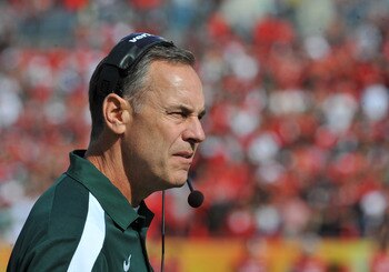 Michigan State head coach Mark Dantonio in 2012 Alamo Bowl