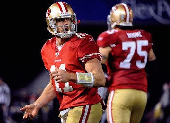 All signs point to Alex Smith returning under center for San Francisco in 2012.