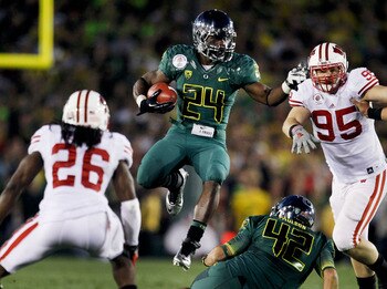 Kenjon Barner at the Rose Bowl