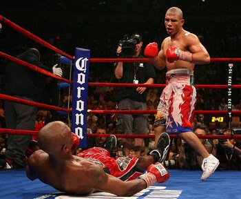 Cotto knocking out Mayweather Rival Zab Judah