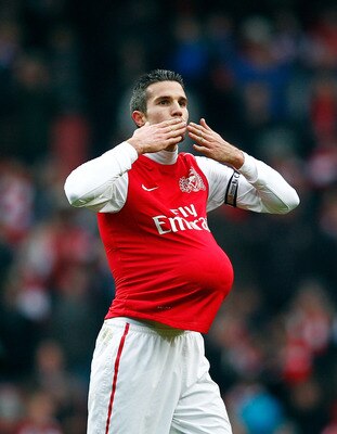 Robin van Persie has carried Arsenal this season