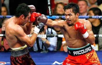 Manny Pacquiao beating Oscar De la Hoya in 2008