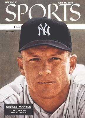 Mickey on the cover of Sports Illustrated - June 18, 1956