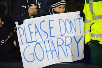 The message is clear as Tottenham thrash Newcastle 5-0 in the face of speculation linking Redknapp with the England job.