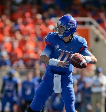 Moore is a poised operator inside the pocket.