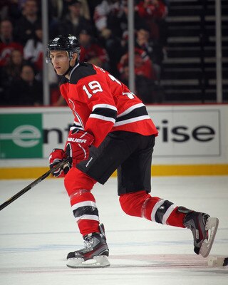 Center Travis Zajac has only played eight games this year due to a torn Achilles tendon.