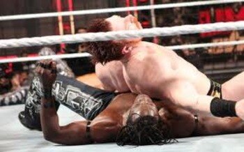 Sheamus eliminates R-Truth.