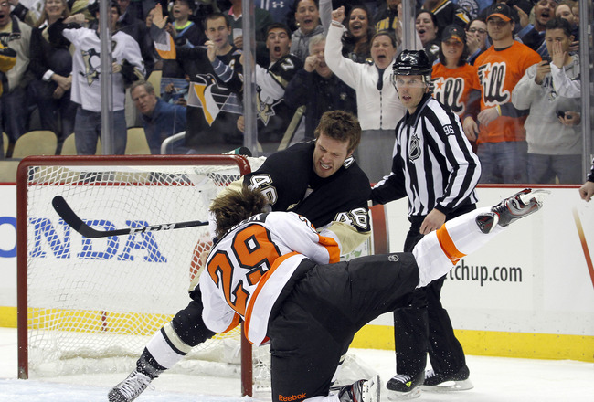 FLYERS-Penguins `bloodbath' highlights first round of NHL playoffs