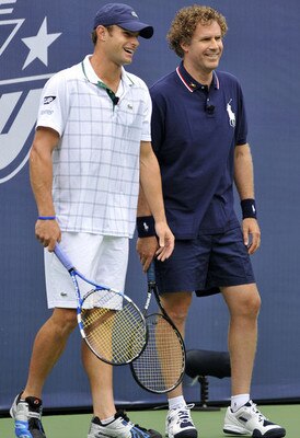 A match Roddick knows he probably won't lose [Img via Zimbio]